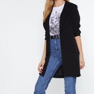 It's a long story longline blazer